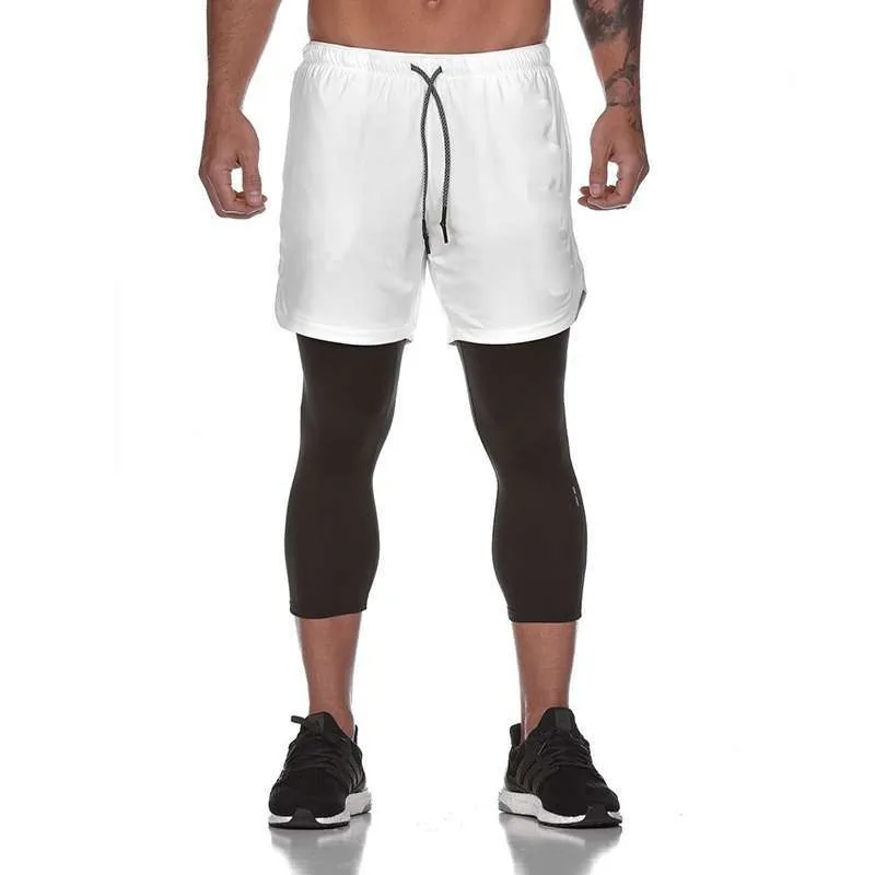 Cobra Sleeve Shorts - White