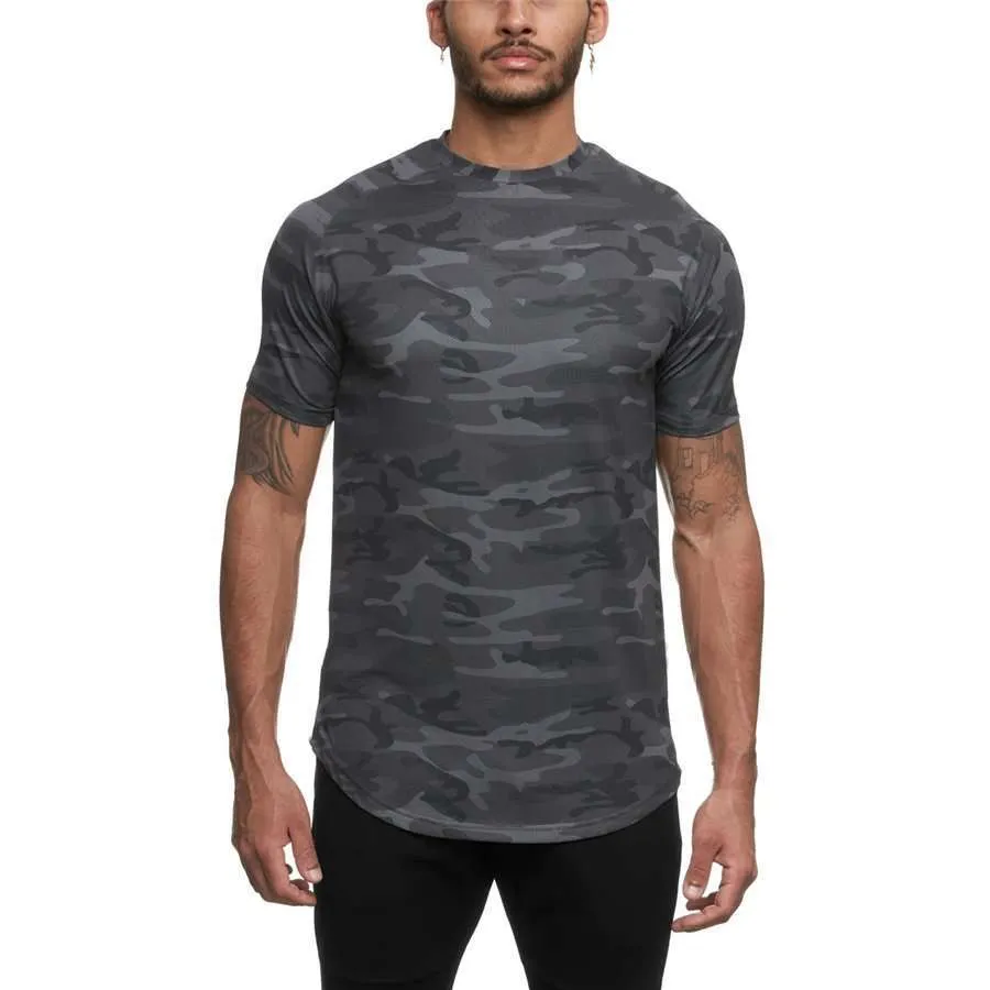 Max T-Shirt - Gray Camouflage
