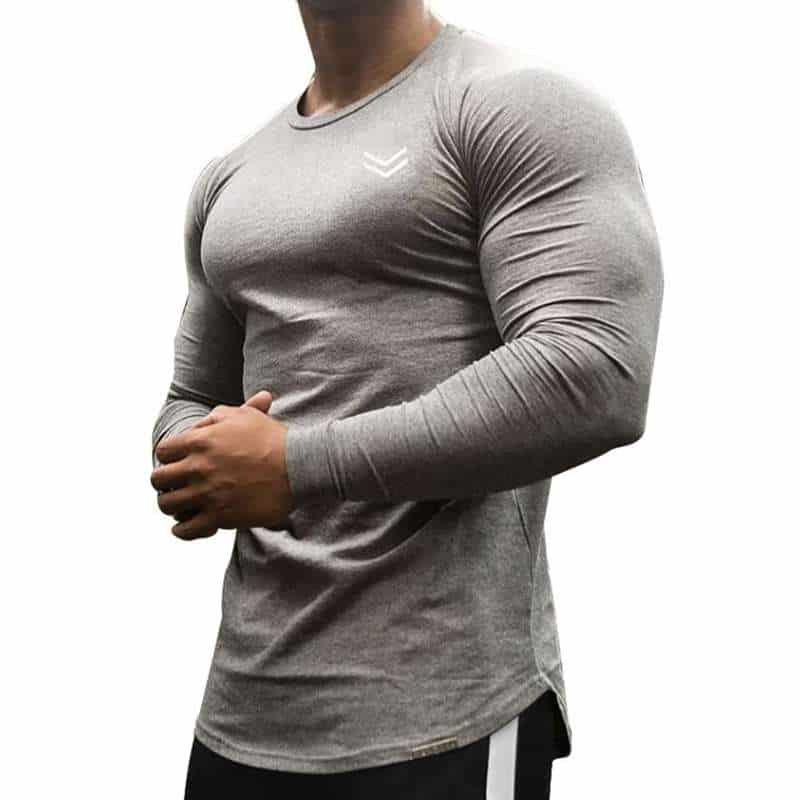 Long Sleeve Bodybuilding T-Shirt - Image 2